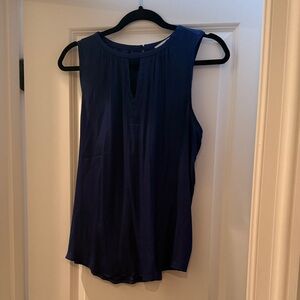 LOFT Deep Blue Sleeveless Blouse